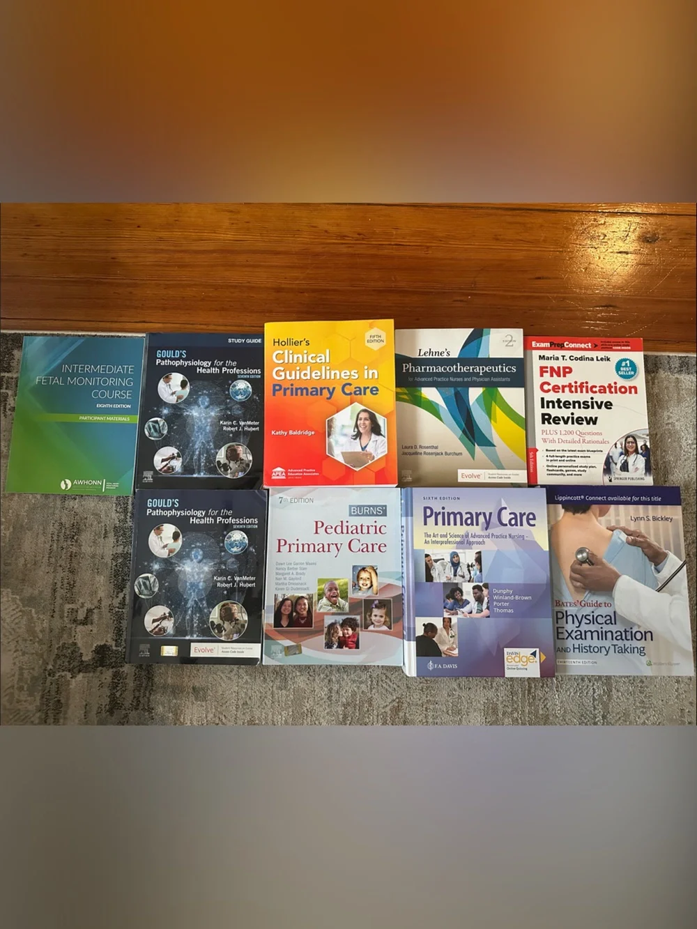 Medical and Nursing Textbook Bundle - Multicolor Covers
